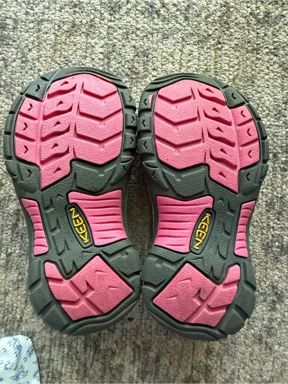 Keen Teal and Pink Kids Closed-Toe Sport Sandals